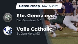 Recap: Ste. Genevieve  vs. Valle Catholic  2021