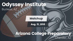 Matchup: Odyssey Institute vs. Arizona College Preparatory  2018