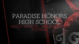 Odyssey Institute football highlights Paradise Honors High School
