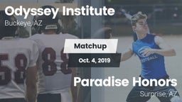 Matchup: Odyssey Institute vs. Paradise Honors  2019