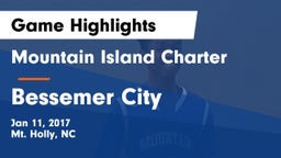 Mountain Island Charter  vs Bessemer City  Game Highlights - Jan 11, 2017