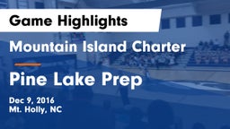 Mountain Island Charter  vs Pine Lake Prep  Game Highlights - Dec 9, 2016