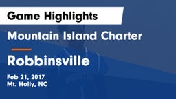 Mountain Island Charter  vs Robbinsville  Game Highlights - Feb 21, 2017