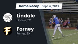 Recap: Lindale  vs. Forney  2019