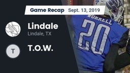 Recap: Lindale  vs. T.O.W. 2019