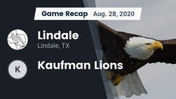 Recap: Lindale  vs. Kaufman Lions 2020