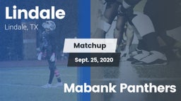 Matchup: Lindale  vs. Mabank Panthers 2020