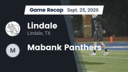 Recap: Lindale  vs. Mabank Panthers 2020