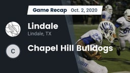 Recap: Lindale  vs. Chapel Hill Bulldogs 2020
