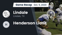 Recap: Lindale  vs. Henderson Lions 2020
