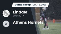 Recap: Lindale  vs. Athens Hornets 2020