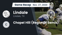 Recap: Lindale  vs. Chapel Hill (Regional Semis) 2020