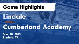 Lindale  vs Cumberland Academy Game Highlights - Jan. 20, 2023