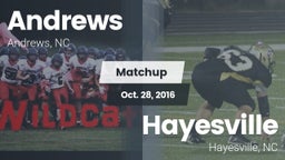 Matchup: Andrews  vs. Hayesville 2016