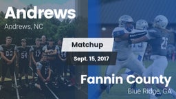 Matchup: Andrews  vs. Fannin County  2017