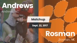 Matchup: Andrews  vs. Rosman  2017