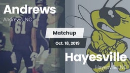 Matchup: Andrews  vs. Hayesville 2019