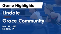 Lindale  vs Grace Community  Game Highlights - Dec. 27, 2023