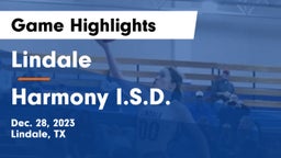 Lindale  vs Harmony I.S.D. Game Highlights - Dec. 28, 2023