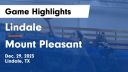 Lindale  vs Mount Pleasant  Game Highlights - Dec. 29, 2023