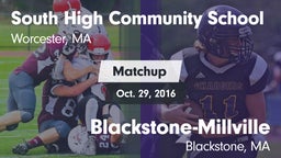 Matchup: South Community/Univ vs. Blackstone-Millville  2016