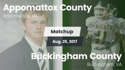 Matchup: Appomattox County vs. Buckingham County  2017