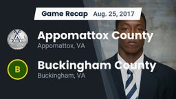 Recap: Appomattox County  vs. Buckingham County  2017