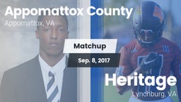Matchup: Appomattox County vs. Heritage  2017