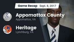 Recap: Appomattox County  vs. Heritage  2017