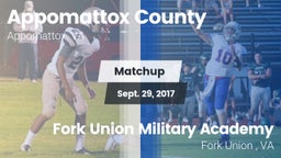 Matchup: Appomattox County vs. Fork Union Military Academy 2017