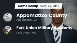 Recap: Appomattox County  vs. Fork Union Military Academy 2017