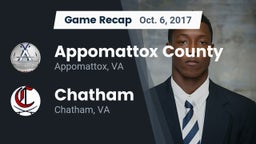 Recap: Appomattox County  vs. Chatham  2017