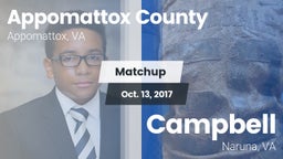 Matchup: Appomattox County vs. Campbell  2017