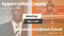 Matchup: Appomattox County vs. Altavista Combined School  2017