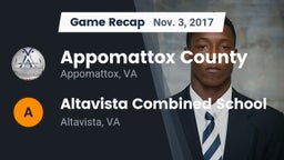 Recap: Appomattox County  vs. Altavista Combined School  2017