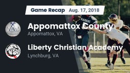 Recap: Appomattox County  vs. Liberty Christian Academy 2018
