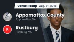 Recap: Appomattox County  vs. Rustburg  2018