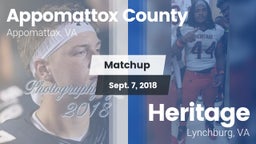 Matchup: Appomattox County vs. Heritage  2018