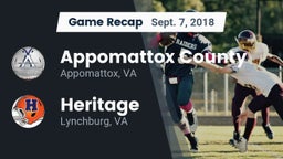 Recap: Appomattox County  vs. Heritage  2018