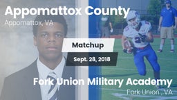 Matchup: Appomattox County vs. Fork Union Military Academy 2018