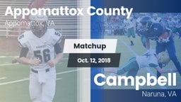 Matchup: Appomattox County vs. Campbell  2018