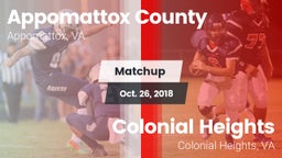 Matchup: Appomattox County vs. Colonial Heights  2018