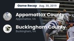 Recap: Appomattox County  vs. Buckingham County  2019