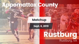 Matchup: Appomattox County vs. Rustburg  2019