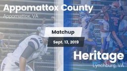 Matchup: Appomattox County vs. Heritage  2019
