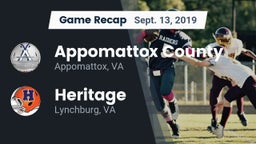 Recap: Appomattox County  vs. Heritage  2019