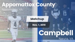 Matchup: Appomattox County vs. Campbell  2019