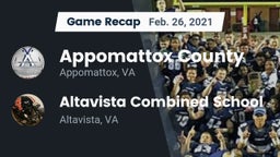 Recap: Appomattox County  vs. Altavista Combined School  2021