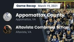 Recap: Appomattox County  vs. Altavista Combined School  2021