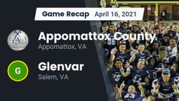 Recap: Appomattox County  vs. Glenvar  2021